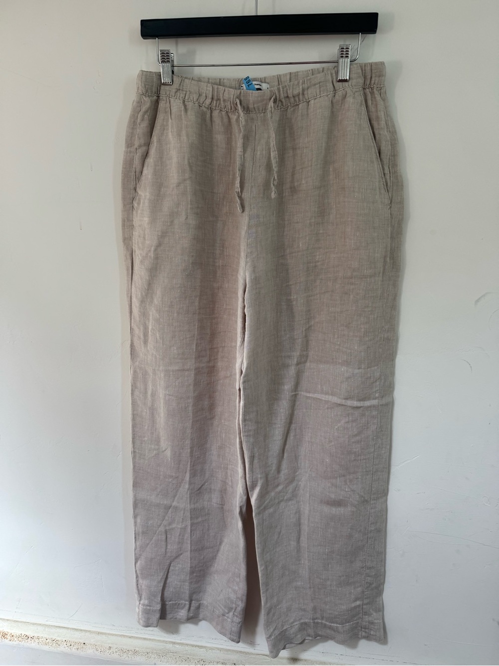 Women’s Linen Premium Lightweight Linen Drawstring Pants - Beige